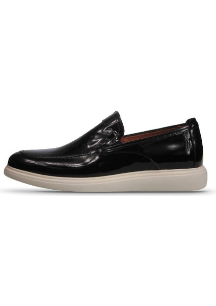 Erkek Slip-On Siyah Rugan Günlük Ayakkabı