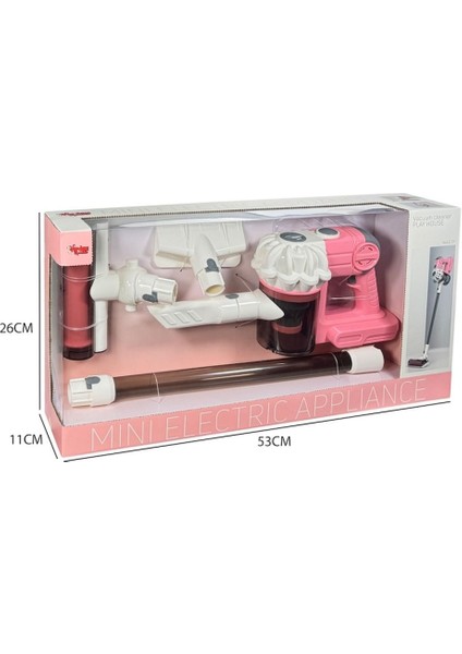 Dikey Elektrik Süpürgesi Pembe (3 In1 ) Ekranlı Kutu