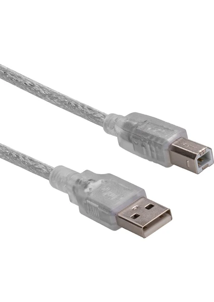 S-link SL-U2015 Usb2.0 1.5m Şeffaf Yazıcı Kablosu