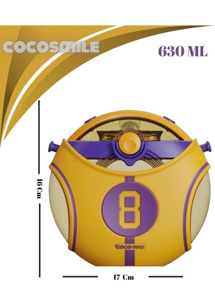 Coco Smile Straw Basketball Tritan Bottle - 630ML fiyatları