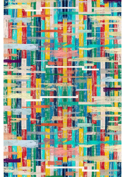 Lisa Geometrik Kadife Yıkanabilir Kaymaz Pamuk Tabanlı Salon Halısı modelleri