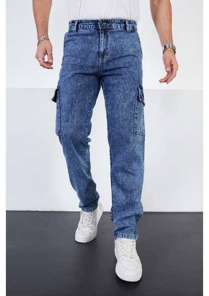 Frankness Jeans Erkek Yeni Sezon Baggy Kargo Pantolon