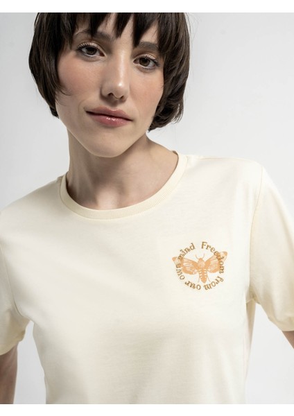 Kadın T-Shirt Ekru LF2035652 modelleri