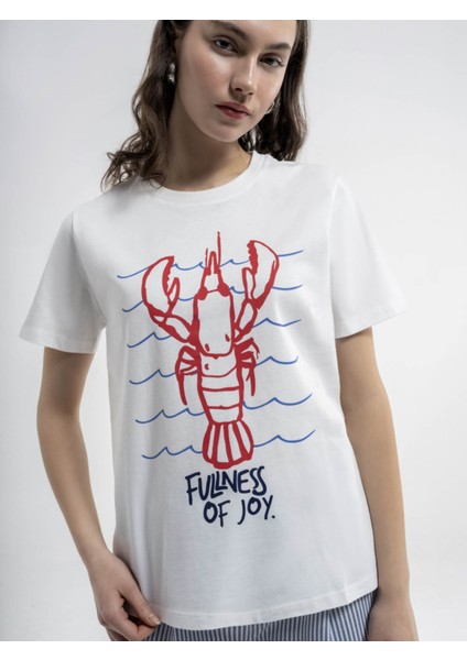 Kadın T-Shirt Beyaz LF2035360 fırsatları