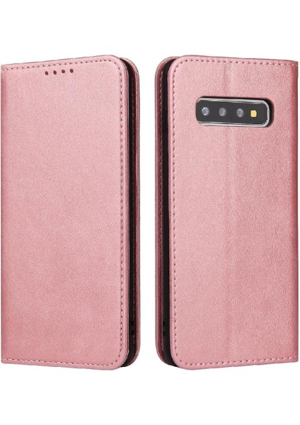 Samsung Galaxy S10 Artı Deri Folio Flip Case Kart Ekleme Telefon Kılıfı (Yurt Dışından)