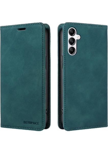 Samsung Galaxy A14 5g/4g Manyetik Folio Cüzdan Koruyucu Pu Telefon Kılıfı (Yurt Dışından)