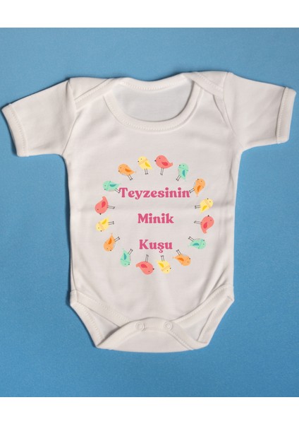 3'Lü Pamuklu Teyzem Yazılı Bebek Zıbın