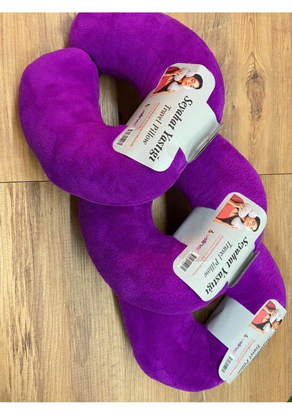 Wellmop Seyahat Boyun Yastığı 3 Adet Mor