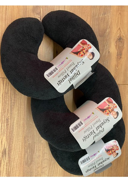 Wellmop Seyahat Boyun Yastığı 3 Adet Siyah