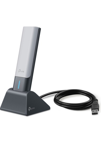 TP-Link Archer TX50UH, AX3000 Mbps, 1,2 Metre USB 3.0 Kablo, Yüksek Çekim Güçlü Wi-Fi 6 USB Adaptör