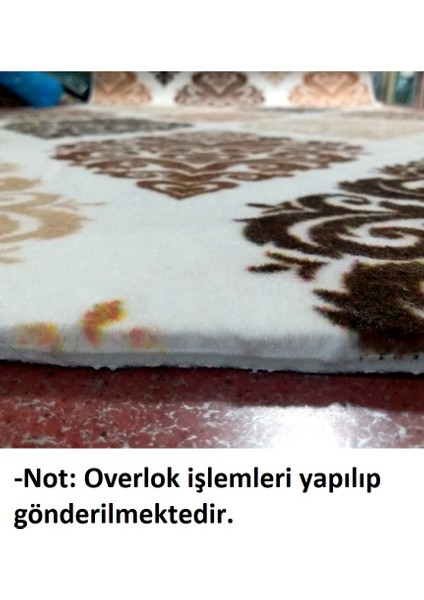 Büyük Boy 75X140CM, Mihraplı, Yumuşak Dokulu Seccade-Kahve Krem