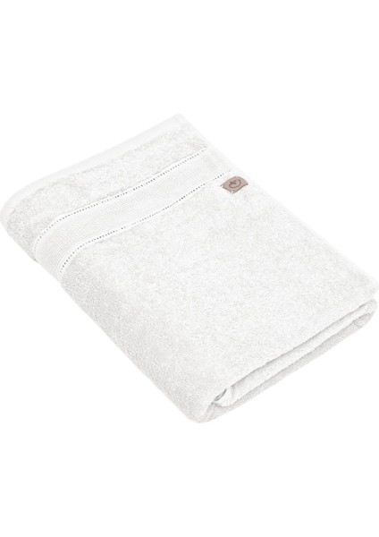 Lida Krem %100 Organik Pamuk Delik Işi 80*150 cm Banyo Havlusu
