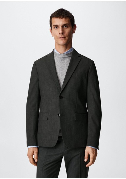 Man Yün Takım Elbise Ceketi