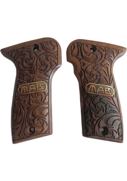Mab 7.65 mm Ahşap Lazer Işlemeli Kabze