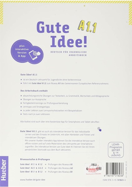 Gute Idee! A1.1 Kursbuch - Arbeitsbuch Plus Interaktive Version Deutsch Für Jugendliche