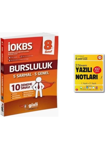 LGS 8. Sınıf LOKBS Bursluluk 10 Deneme Sınavı ve 2. Dönem Yazılı Notları