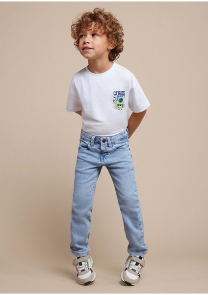 Erkek Çocuk Kot Pantolon - Mayoral - Mavi - 8 Yaş
