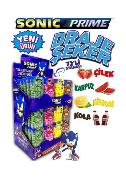 Draje Şeker Standlı 15 gr x 72 Adet