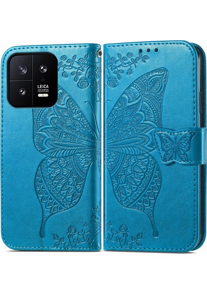 Xiaomi 13 Kelebek Kanatları Flip Darbeye Dayanıklı Deri Telefon Kılıfı (Yurt Dışından) indirimleri