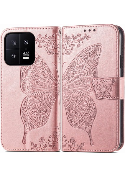 Xiaomi 13 Kelebek Kanatları Flip Darbeye Dayanıklı Deri Telefon Kılıfı (Yurt Dışından) indirimleri