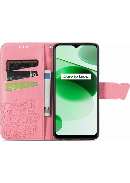 Realme C35 Kelebek Kanatları Flip Darbeye Dayanıklı Deri Telefon Kılıfı (Yurt Dışından) fırsatları