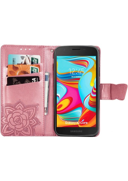 Galaxy A2 Core Kelebek Kanatları Flip Darbeye Dayanıklı Deri Telefon Kılıfı (Yurt Dışından) fiyatları