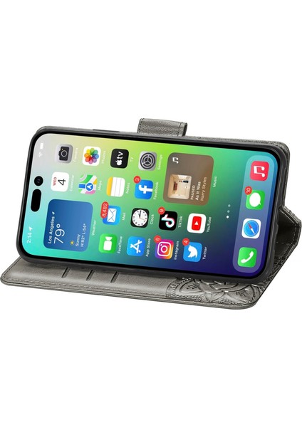 iPhone 14 Pro Max Kelebek Kanatları Flip Darbeye Dayanıklı Deri Telefon Kılıfı (Yurt Dışından) indirimleri