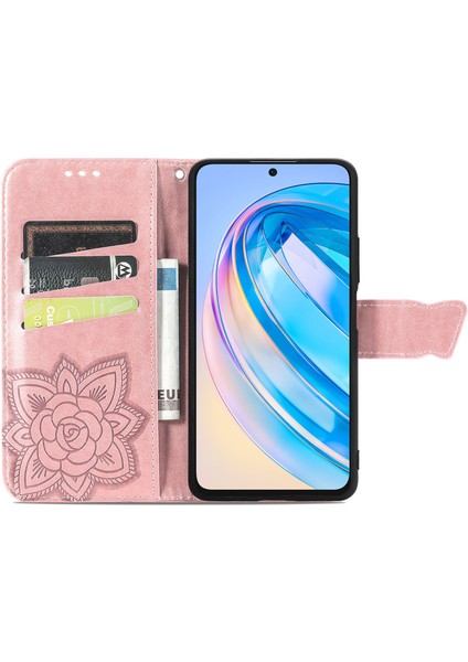 Honor X6A Kelebek Kanatları Flip Darbeye Dayanıklı Deri Telefon Kılıfı (Yurt Dışından) fırsatları