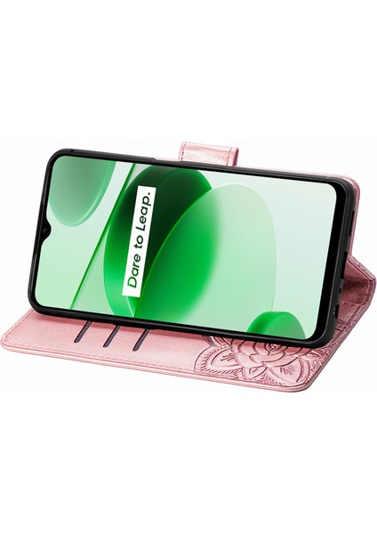 Realme C35 Kelebek Kanatları Flip Darbeye Dayanıklı Deri Telefon Kılıfı (Yurt Dışından) fırsatları