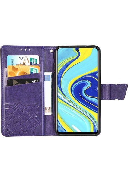 Xiaomi Redmi Note 9 Pro/9s Kelebek Kanatları Flip Darbeye Dayanıklı Deri Telefon Kılıfı (Yurt Dışından) modelleri