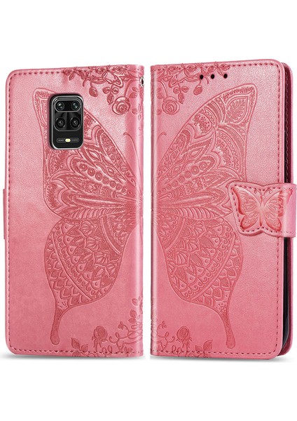 Xiaomi Redmi Note 9 Pro/9s Kelebek Kanatları Flip Darbeye Dayanıklı Deri Telefon Kılıfı (Yurt Dışından)