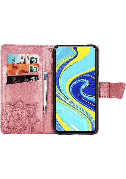 Xiaomi Redmi Note 9 Pro/9s Kelebek Kanatları Flip Darbeye Dayanıklı Deri Telefon Kılıfı (Yurt Dışından) modelleri