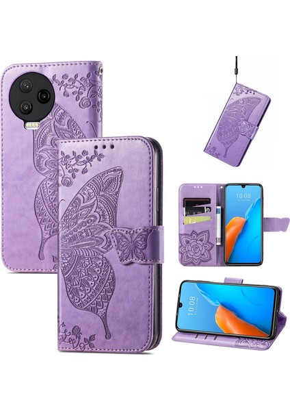 Infinix Note 12 Pro Kelebek Kanatları Flip Darbeye Dayanıklı Deri Telefon Kılıfı (Yurt Dışından)