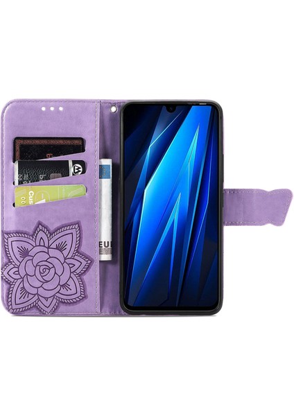 Tecno Pova 4 Pro Kelebek Kanatları Flip Darbeye Dayanıklı Deri Telefon Kılıfı (Yurt Dışından)