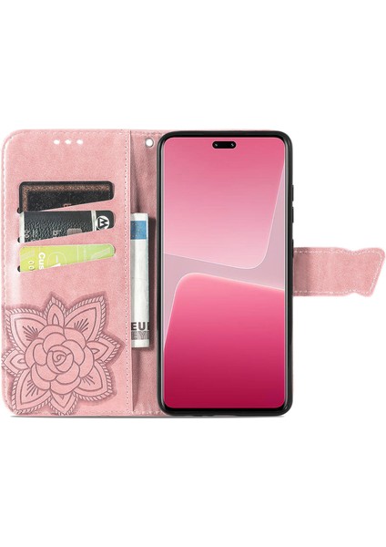 Xiaomi 13LITE Kelebek Kanatları Flip Darbeye Dayanıklı Deri Telefon Kılıfı (Yurt Dışından) modelleri