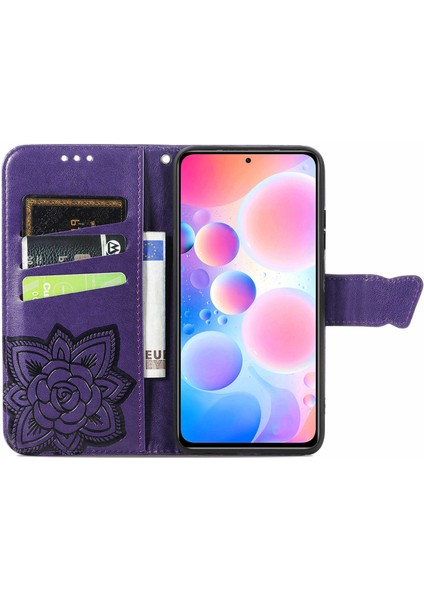 Xiaomi Redmi Note 10 Pro Kelebek Kanatları Flip Darbeye Dayanıklı Deri Telefon Kılıfı (Yurt Dışından) fırsatları