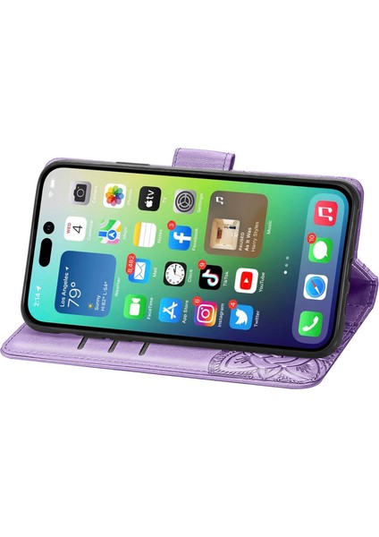 iPhone 14 Pro Max Kelebek Kanatları Flip Darbeye Dayanıklı Deri Telefon Kılıfı (Yurt Dışından) indirimleri