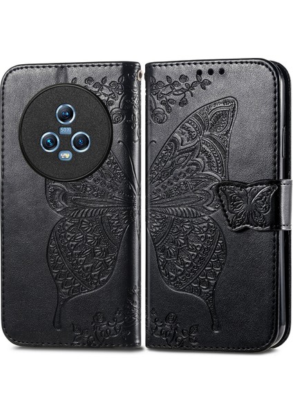 Honor Magic 5 Kelebek Kanatları Flip Darbeye Dayanıklı Deri Telefon Kılıfı (Yurt Dışından) modelleri