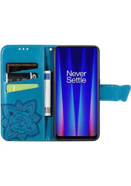 Oneplus Nord Ce 2 5g Kelebek Kanatları Flip Darbeye Dayanıklı Deri Telefon Kılıfı (Yurt Dışından)