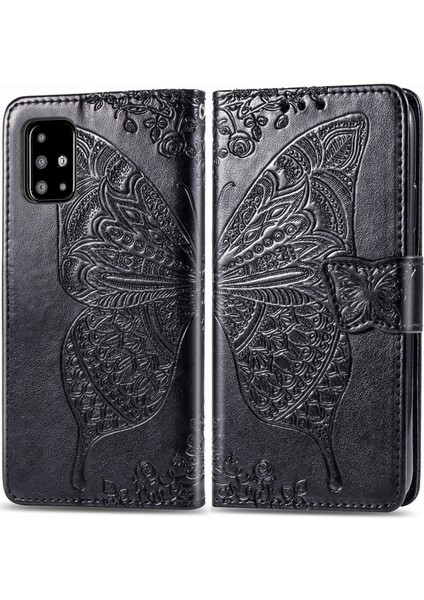 Galaxy A71 4g Kelebek Kanatları Flip Darbeye Dayanıklı Deri Telefon Kılıfı (Yurt Dışından)
