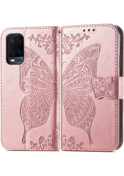 Oppo A54 4g Kelebek Kanatları Flip Darbeye Dayanıklı Deri Telefon Kılıfı (Yurt Dışından) modelleri