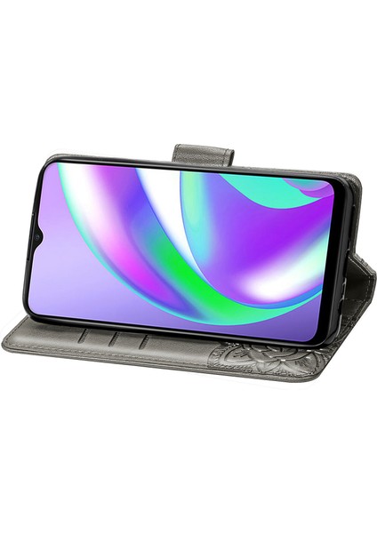 Realme C15/C12 Kelebek Kanatları Flip Darbeye Dayanıklı Deri Telefon Kılıfı (Yurt Dışından) fırsatları