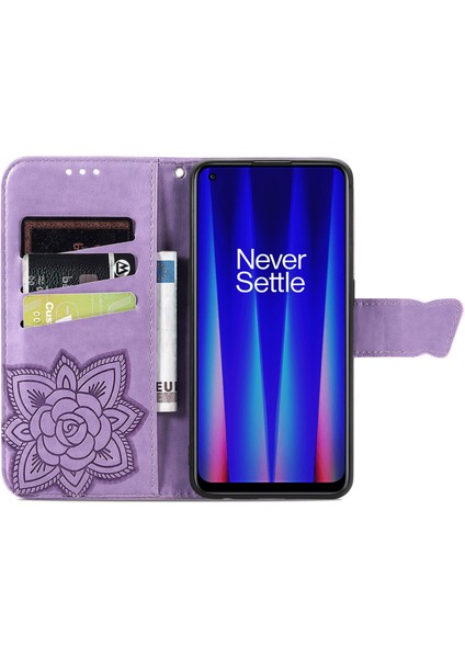 Oneplus Nord Ce 2 5g Kelebek Kanatları Flip Darbeye Dayanıklı Deri Telefon Kılıfı (Yurt Dışından)