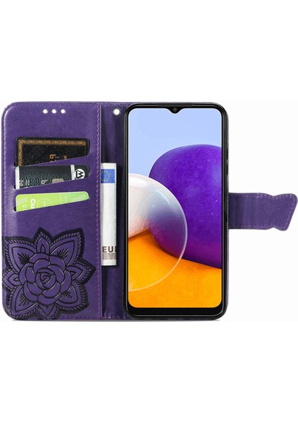 Galaxy A22 5g Kelebek Kanatları Flip Darbeye Dayanıklı Deri Telefon Kılıfı (Yurt Dışından) modelleri
