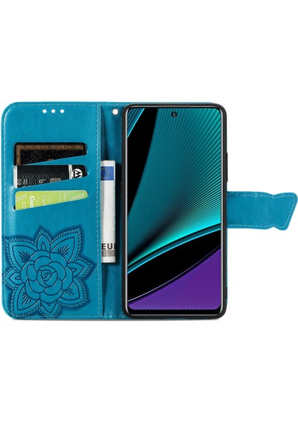 Infinix Note 11 Pro Kelebek Kanatları Flip Darbeye Dayanıklı Deri Telefon Kılıfı (Yurt Dışından)