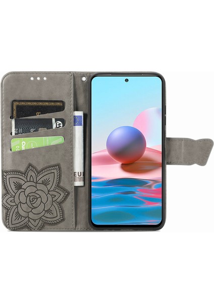 Xiaomi Redmi Note 10 4G/10S Kelebek Kanatları Flip Darbeye Dayanıklı Deri Telefon Kılıfı (Yurt Dışından) fırsatları