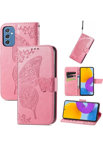 Galaxy M52 5g Kelebek Kanatları Flip Darbeye Dayanıklı Deri Telefon Kılıfı (Yurt Dışından)