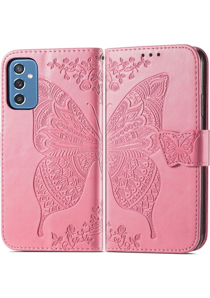 Galaxy M52 5g Kelebek Kanatları Flip Darbeye Dayanıklı Deri Telefon Kılıfı (Yurt Dışından)