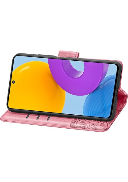 Galaxy M52 5g Kelebek Kanatları Flip Darbeye Dayanıklı Deri Telefon Kılıfı (Yurt Dışından)