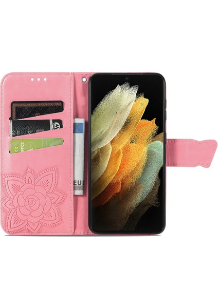 Galaxy S21 Ultra Kelebek Kanatları Flip Darbeye Dayanıklı Deri Telefon Kılıfı (Yurt Dışından) fırsatları